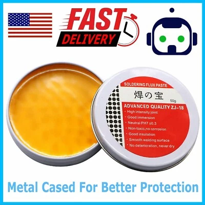 MINIDUINO Quality Metal Cased Rosin Soldering Flux Paste Solder Welding Grease 50G