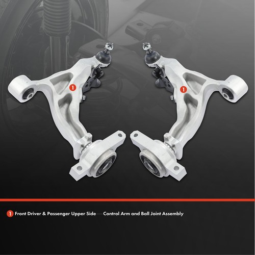 2x Front Lower Control Arm w/ Ball Joint for Nissan 370Z 09-20 Infiniti Q50 Q60 - Picture 3 of 9