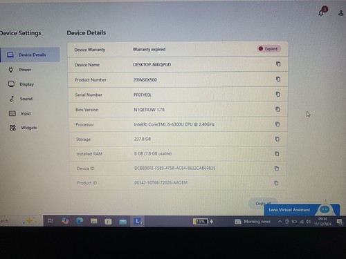 Lenovo Thinkpad T470 i5-6300U 2.4Ghz 8GB 256GB SSD Win 10 Pro 14" Laptop #3 - Afbeelding 8 van 10