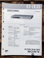 Sony ST-JX35 Tuner Service Manual Original 