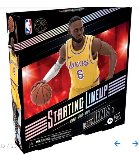 Hasbro Starting Lineup NBA Series 1 LeBron James LA Lakers 6-Inch Action Figure