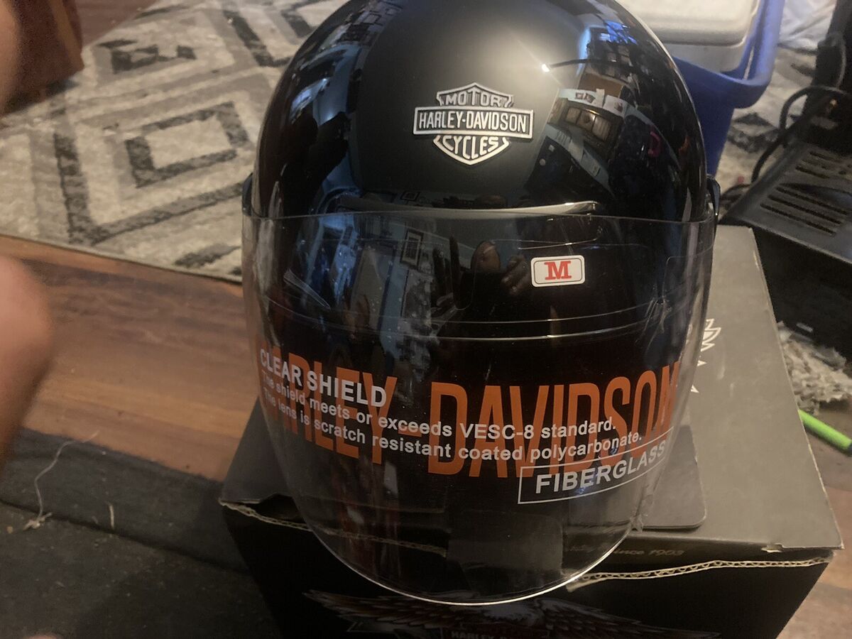 Harley-Davidson Motorcycle Helmet Jet Glossy Black Medium Harley-Davidson Motorcycle Helmet Jet Glossy Black Medium
