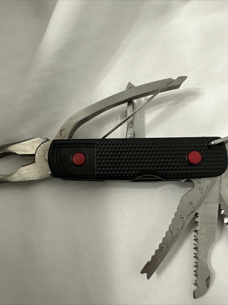 8-in-1 Multi-Tool with Needle Nose Pliers Screwdriver Scissors Ruler