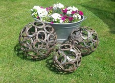 Hufeisenkugel Hufeisen Kugel 50 cm ,Garten, Deko , Edelrost ,Shabby,Kugel