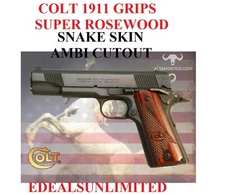 COLT 1911 GRIPS SERPENTINE AMBI CUT DELTA ELITE GOLD CUP SERIES 70 80 NATIONAL