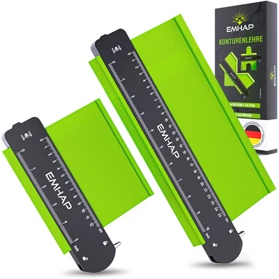 EMHAP Konturenlehre mit Feststeller groß - Metall Sperre XXL extra Tiefe 2er Set