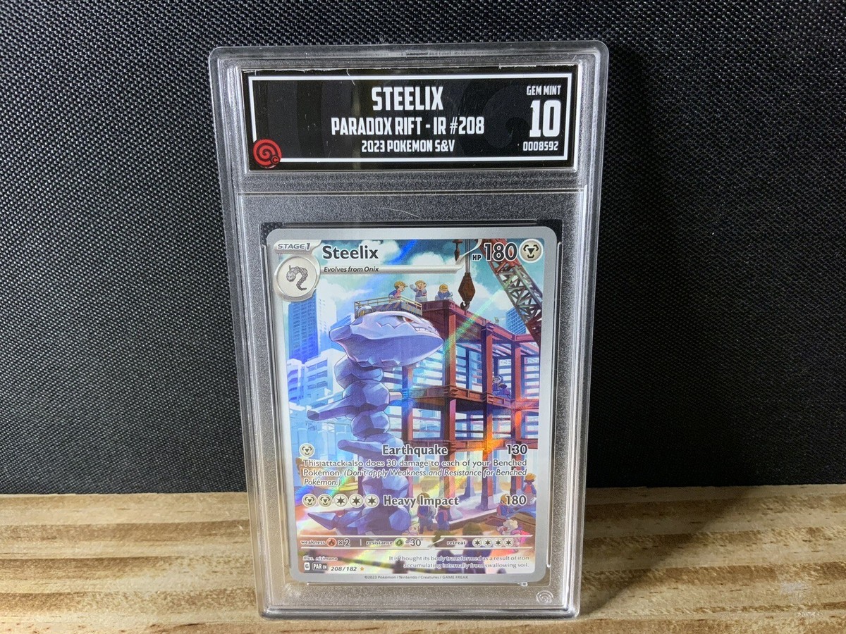 Pokemon Paradox Rift # 208 Steelix Illustration Rare TCCG 10 Card Pokemon Paradox Rift # 208 Steelix Illustration Rare TCCG 10 Card