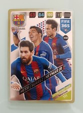 MESSI SUAREZ NEYMAR Jr FIFA 365 Adrenalyn XL 2017 2018 Barcelona Card TOP RARE!!