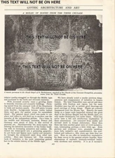 MOSAIC PAVEMENT CHAPEL BATHOLOMEW THIRD CRUSADE  ILLUSTRATION PRINT