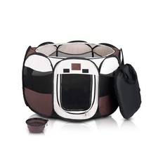 Parkland Pet Portable Foldable Playpen Exercise Kennel Dogs Cats Indoor/Outdo...