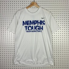 Memphis Tough Tigers Basketball Nike T Shirt Large 1 Cent Penny Hardaway White