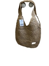 Next raffia natural Top Handle Slouch  Bag BNWT