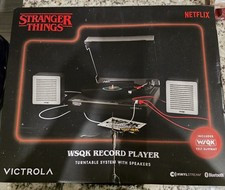 Victrola WSQK Stranger Things Turntable System w/ Speakers, Damage Box