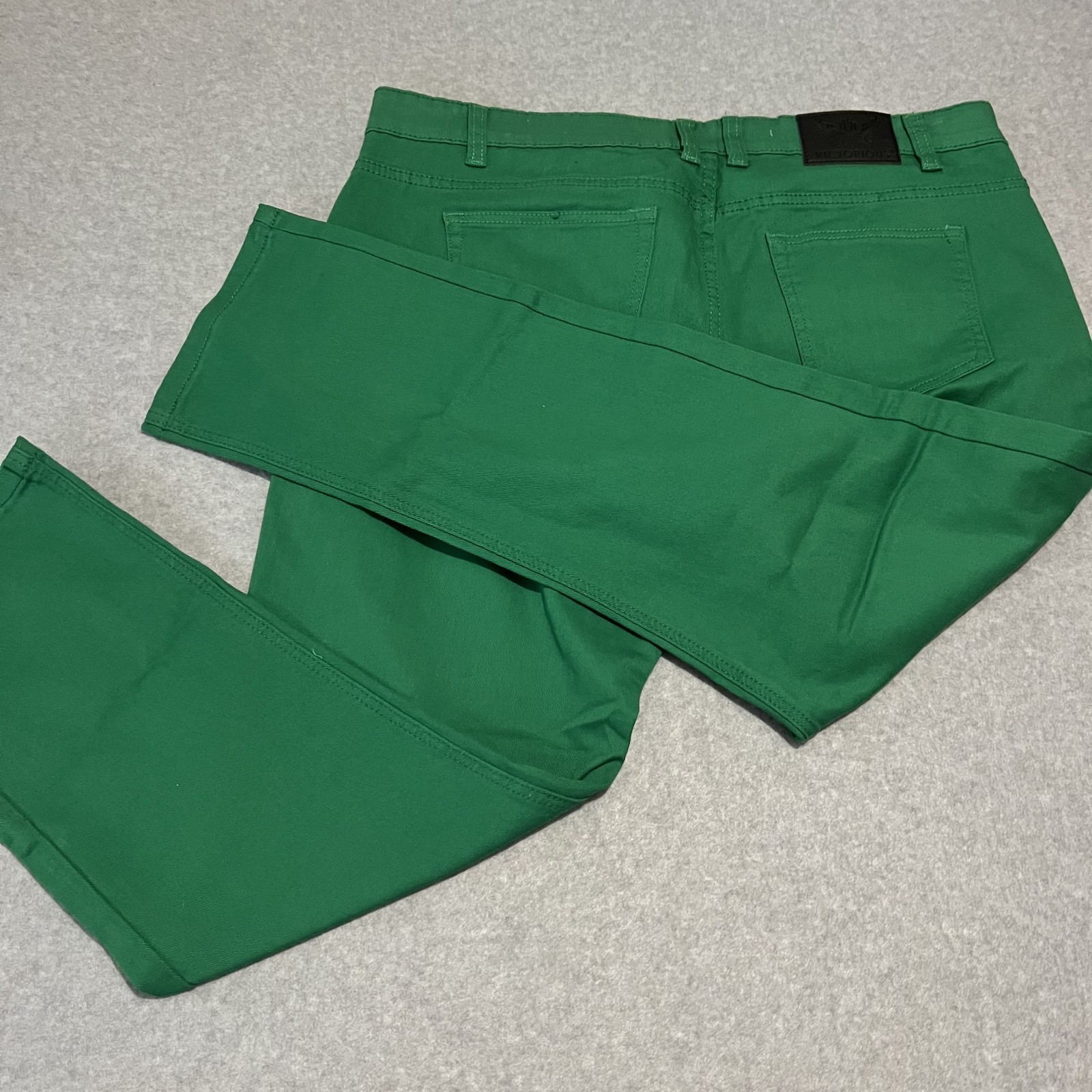 Mens Green Size 42x30 Denim