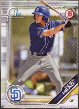 2019 Bowman Draft #BD-69 Hudson Head Baseball VG