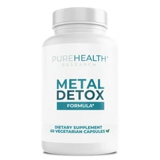 PureHealth Research Metal Detox, Liver Cleanse - R-Alpha-Lipoic Acid, L-Cysteine