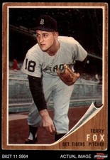 1962 Topps #196 Terry Fox Normal Tint Tigers COMMON VARIATION 1 - POOR