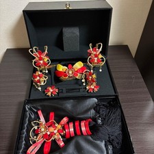 Bridal Hairpin with Long Tail Decoration, Vintage, Used, Beautiful Condition