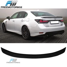 Fits 13-20 Lexus GS350 F Sport Sedan Rear Trunk Spoiler OE Style Matte Black ABS