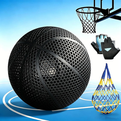 3D-Printed Airless Basketball, Ultra - Quiet and No Pump Needed | Official Size