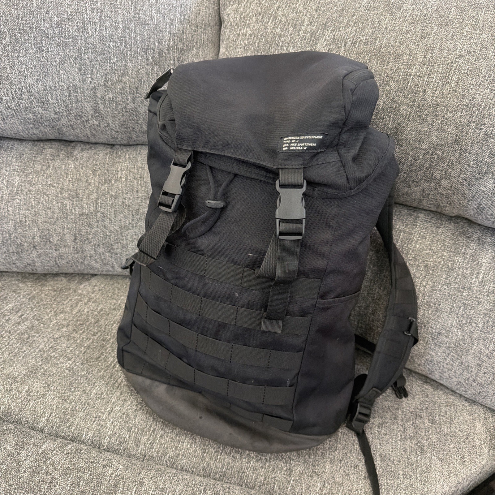 Nike Air Force 1 Military Backpack Black AF-1