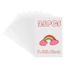 Hslordge 25-Pack Shrink Plastic Sheets,Shrinky Dink Sheets,Frosted Shrink Paper