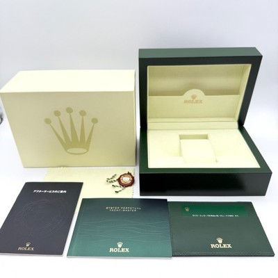 Rolex Watch Box 39139.64 Yacht Master Booklet Card holder Tag Outer box Genuine