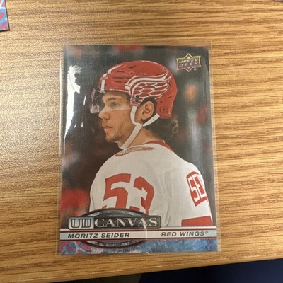 Upper Deck Series 2 UD Canvas #C-128 Moritz Seider Red Wings 2025-26