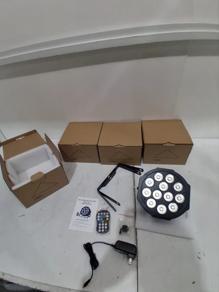 Rechargeable Par Lights RGBW 4-in-1 LED Uplights Battery Powered Stage Lights... - Image 4 of 4