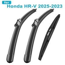 For Honda Hr-v 2025-2023 Front And Rear Windshield Wiper Blades Set Of 3