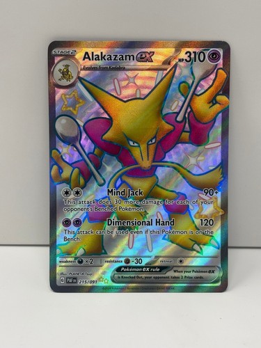 Pokémon Alakazam ex 215/091 Paldean Fates - Near Mint