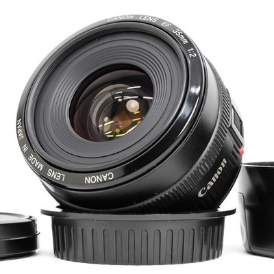 Near Mint CANON EF 35mm f2 Weitwinkel AF Objektiv schwarz EOS EF Mount aus JA...