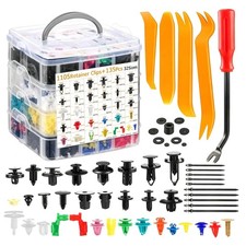 1240 Pcs Car Retainer Clips Auto Fasteners Push Trim Clips Pin Rivet Bumper Kit 1240 Pcs Car Retainer Clips Auto Fasteners Push Trim Clips Pin Rivet Bumper Kit