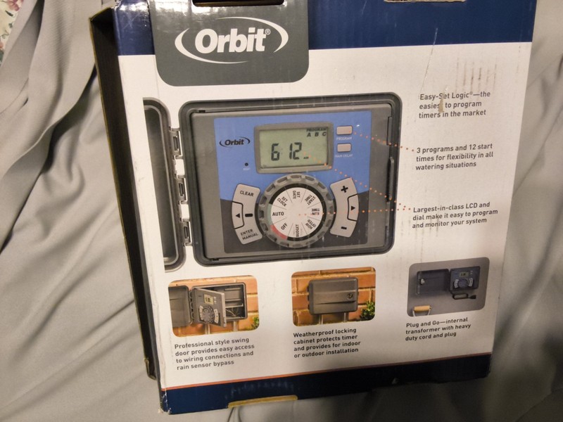 THREE===== Orbit 27896 Easy Set Logic Sprinkler Timer 6 Station Water Smart