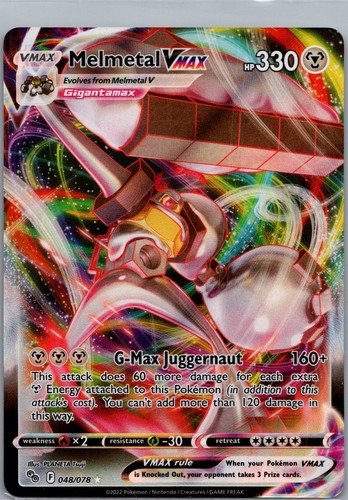 Pokemon Go TCG Melmetal Vmax 048/078 Ultra Rare 2022