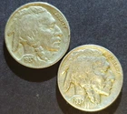 1937, 1937-D Buffalo Nickels,   2 coin lot