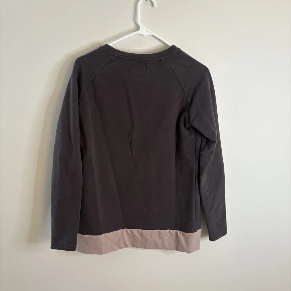 Ampersand Avenue Pullover Sudadera Mujer Mediana Gris Rosa Acogedora Se Ajusta Pequeña P4 Foto 4 de 4