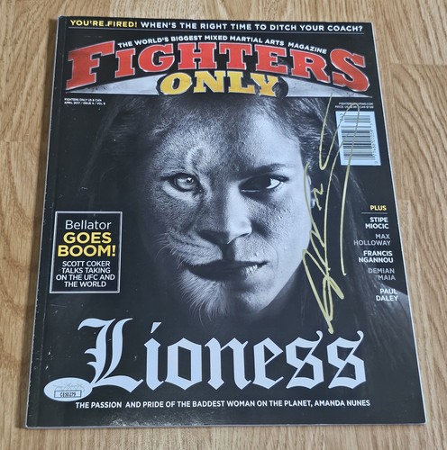 Amanda Nunes Lioness UFC signed handsigniert Fighters Only Magazin JSA - Bild 1 von 2