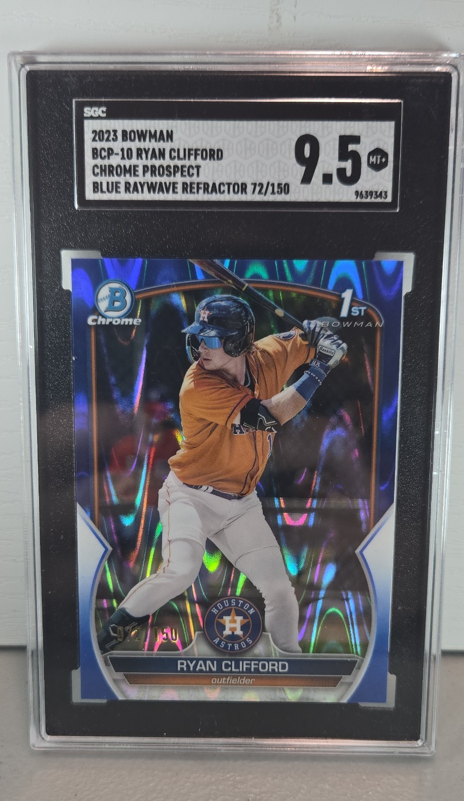 2023 Bowman - Chrome Prospects Ryan Clifford #BCP-10 Blue Refractor /150 (RC)