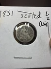 1851 Seated Liberty Half Dime
