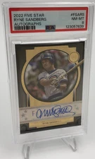 RYNE SANDBERG AUTO Card 2022 Topps FIVE STAR AUTOGRAPHS Chicago CUBS HOF PSA 8