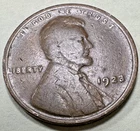 1923 P Lincoln Wheat Cent Penny 1C 5898N