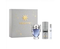 Paco Rabanne Invictus Aftershave Gift Set 50ml EDT, 150ml Deodorant, 10ml EDT