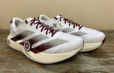 NCAA x Adidas Adizero Evo SL Texas A&M White Running Shoes JQ4566 Men's Size 10