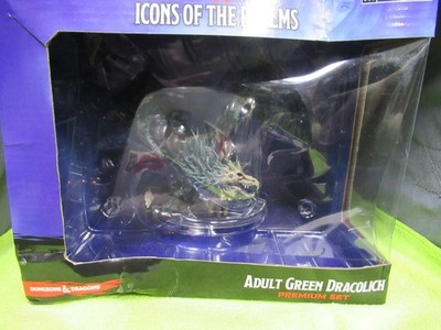 D&D Icons of the Realms - Adult Green Dracolich Boneyard Premium Set - NIB