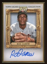 2024 Topps Gilded Collection Rod Carew Auto /99 Gold Metal Frame HOF