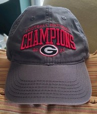 Georgia Bulldogs 2021 CFP National Champions Legacy Strapback Hat Football NCAA