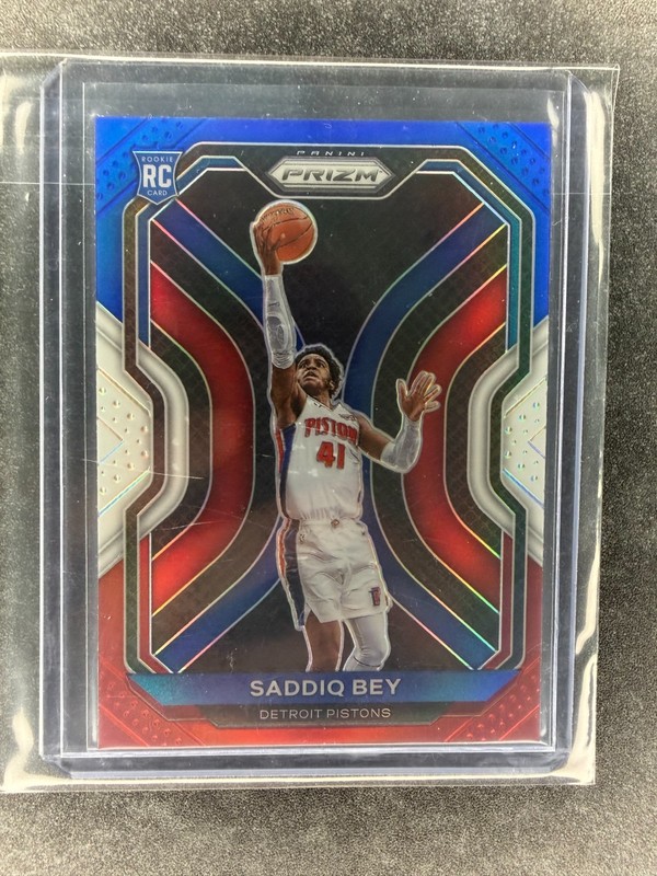 2020-21 Panini Prizm - Saddiq Bey #284 Red White & Blue Prizm (RC)