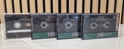 4x Sony UX-S 60 Cassette Audio High Bias Chrome Type II MC 60 Min. gebraucht