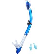 Dry Snorkel Adult, Scuba Diving with Splash Guard and Top Valve, Freediving S...